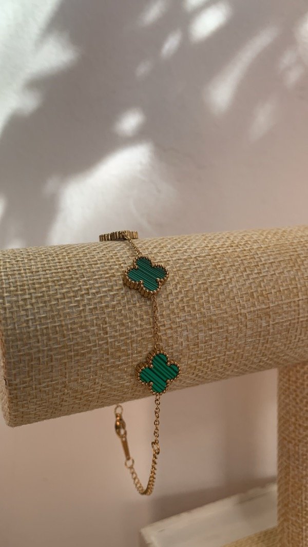 Producto - Pulsera trebol Acero dorado