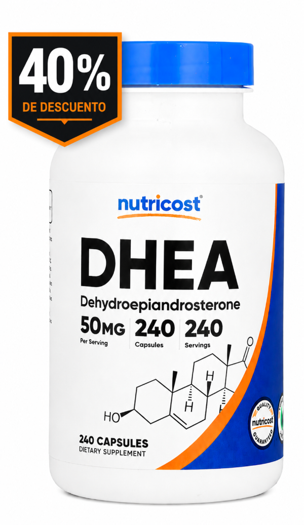 Producto - Nutricost - DHEA (deshidroepiandrosterona) 50mg x  240capsulas