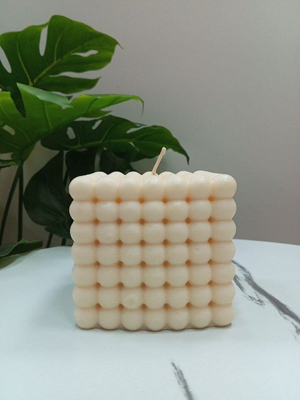 Producto - Vela cubo bolitas
