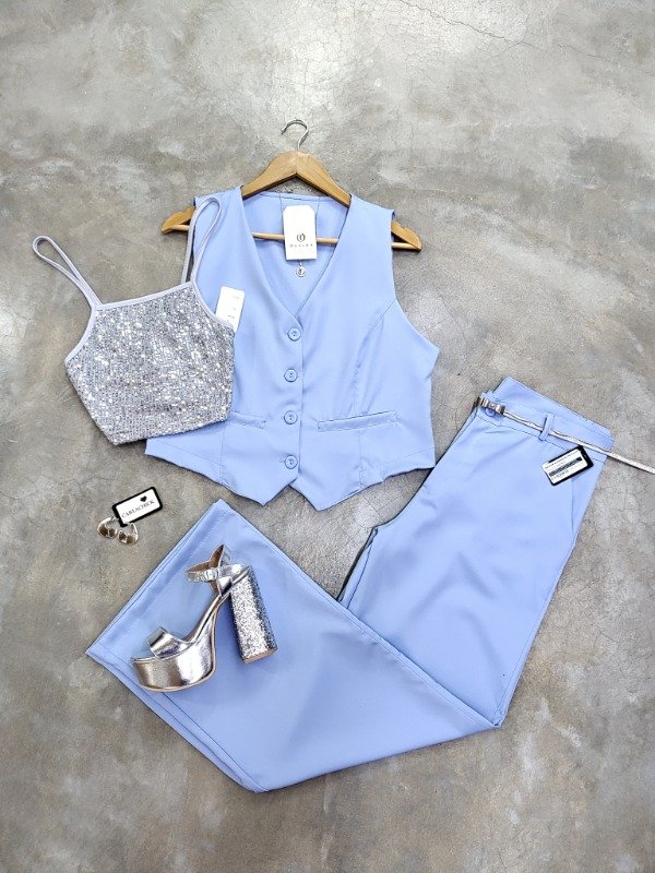 Producto - Conjunto Sastrero celeste