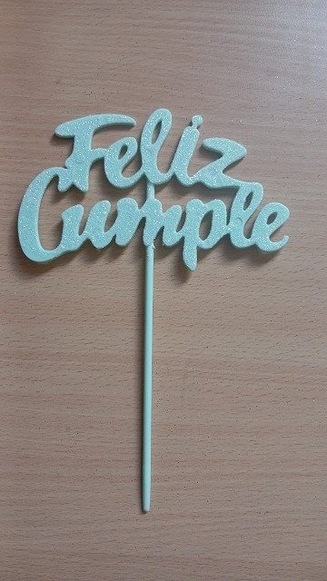 Producto - Topper Gibreado "FC" Pastel Celeste