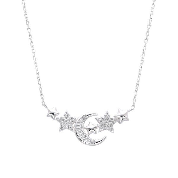 Producto - Cadena luna y 5 estrellas 42+3cm