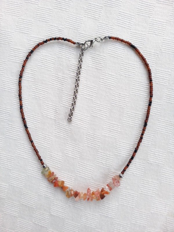 Producto - Gargantilla Aura - Agata Cornalina