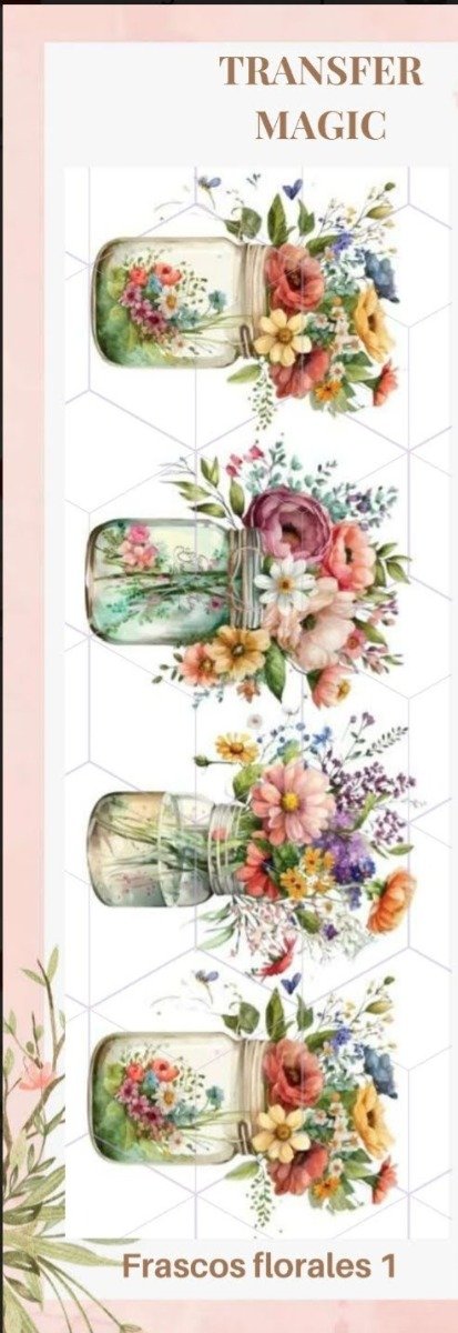 Producto - Transfer magic - Frascos Florales 1