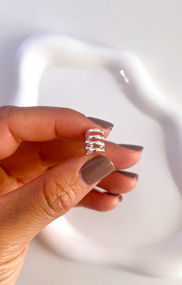 Producto - Aro cuff 4 línea unidad (plata 925)