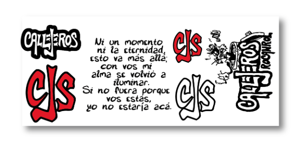 Producto - DTF UV 20x8cm - CALLEJEROS