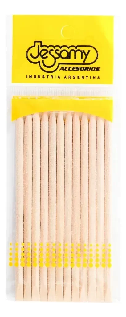 Producto - Jessamy Pack X12 Palitos Naranjo Uñas Cutículas Manicuría P23