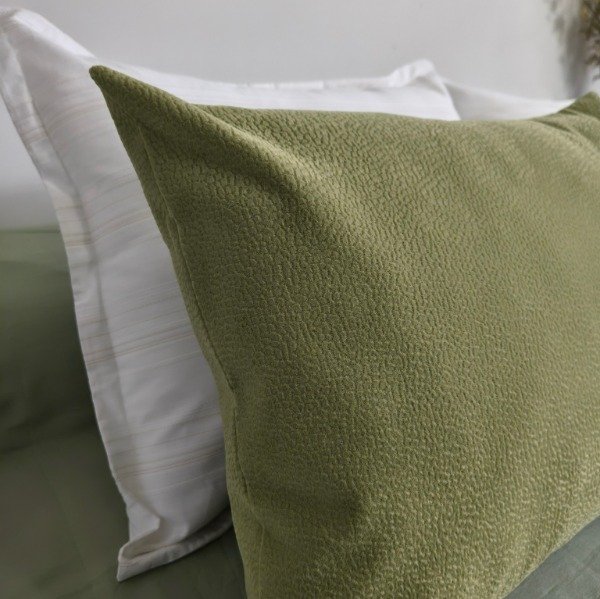 Producto - Combo x4 Almohadones - Off White 50x60 Simil Lino + Verde Musgo 40x50 Pana - 2