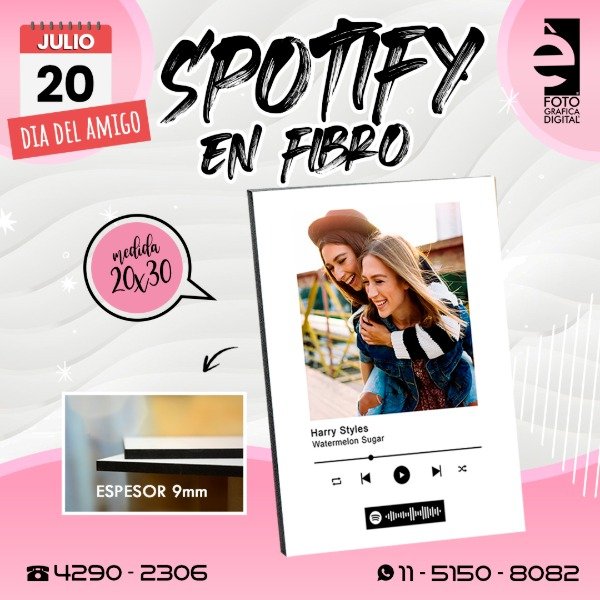 Producto - Spotify en fibro / día del amigo