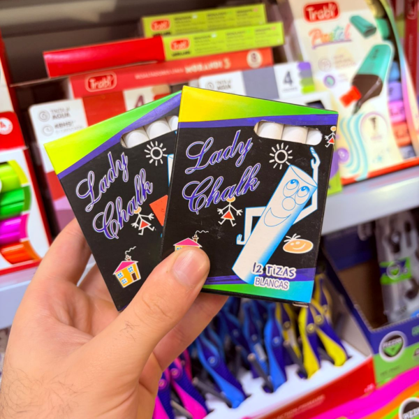 Producto - Tizas Ladychalk X12 Blancas