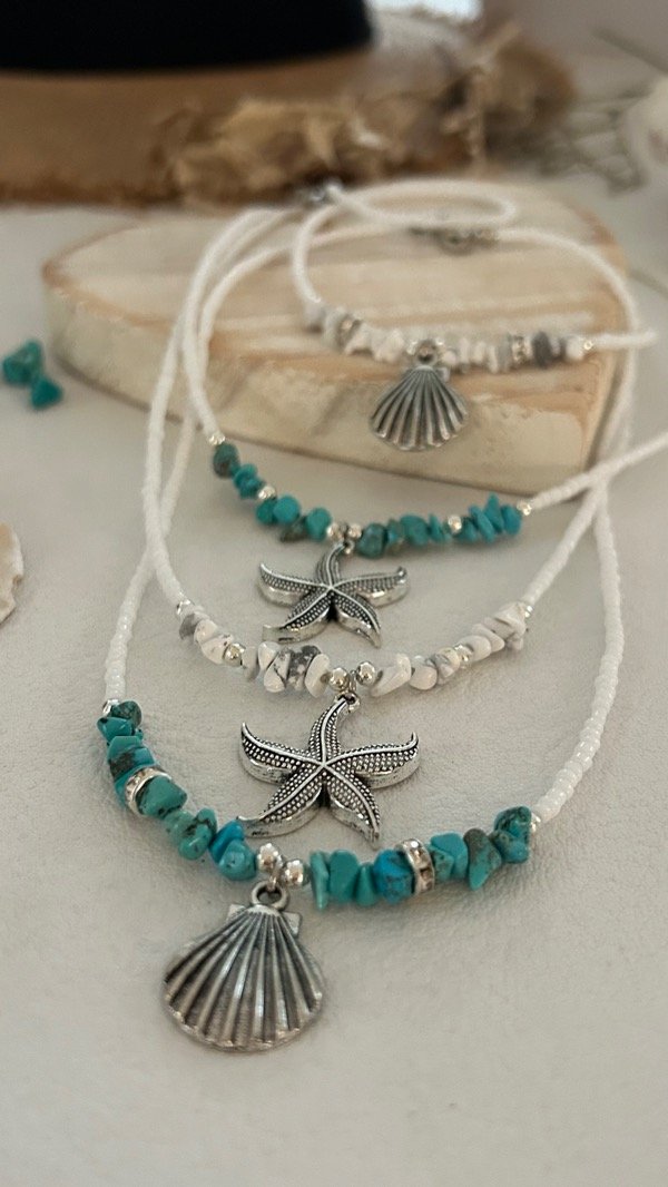 Producto - COLLAR ESTRELLA DE MAR Y PIEDRAS