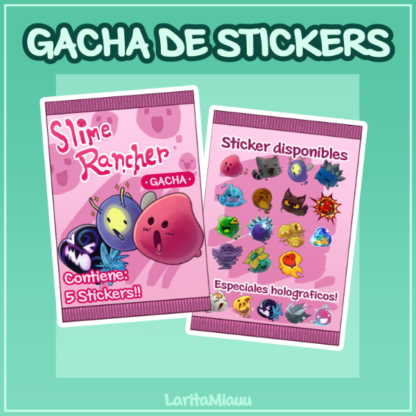 Producto - Gacha de Stickers Slime Rancher ver.2