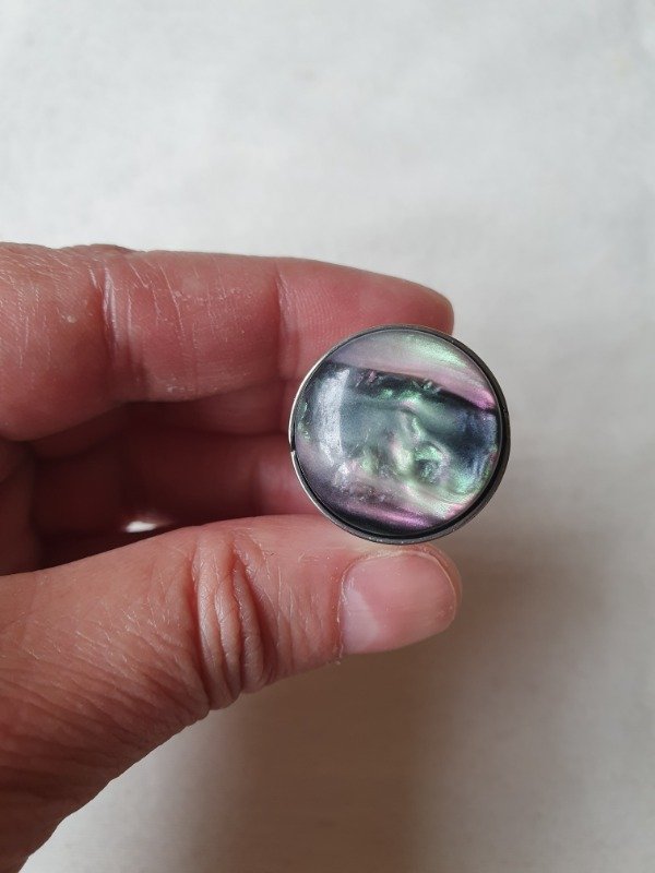 Producto - Anillo Round Nácar Abulón Fijo - 5