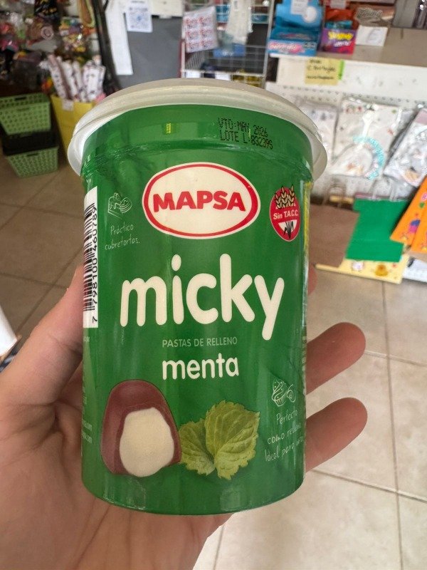 Producto - Pasta mapsa para relleno sabor menta x450grs