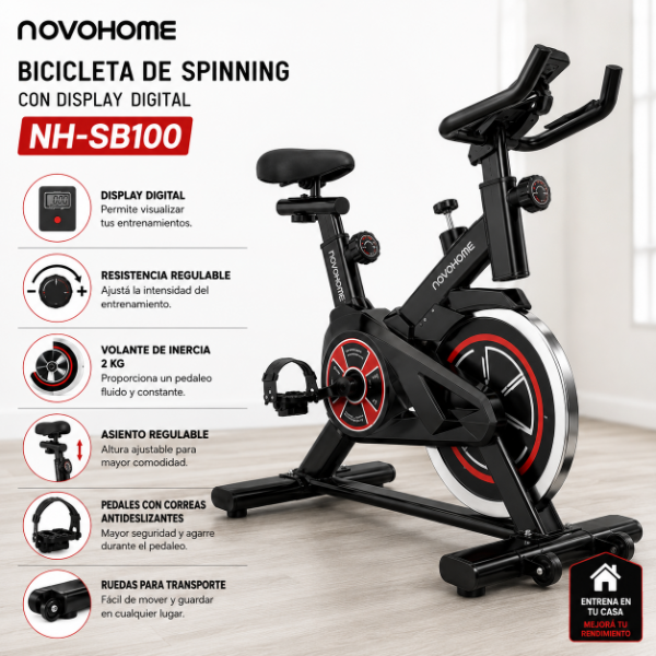 Producto - BICICLETA DE SPINNING NOVO HOME NH-SB100