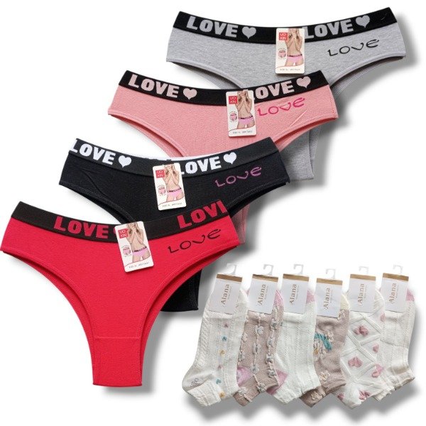 Producto - COMBO DE 4 VEDETINAS UOKIN MAS 6 SOQUETES ALDANA