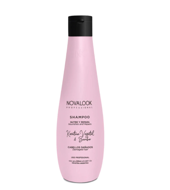Producto - Shampoo Keratina y Bamboo (cabellos dañados) x325ml.