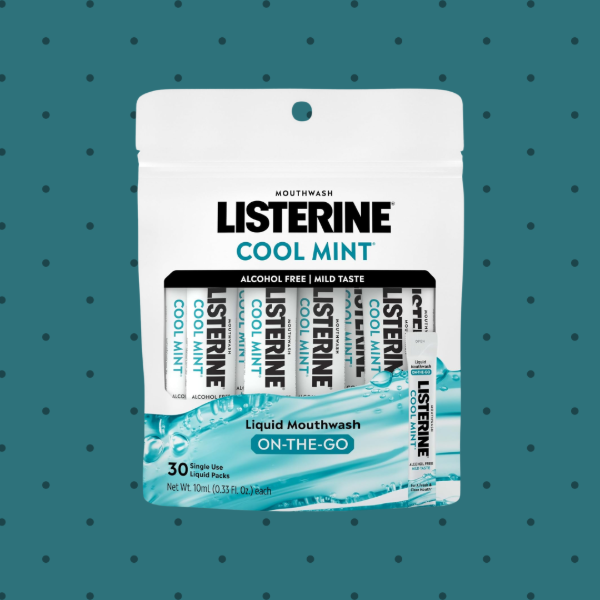 Producto - Listerine On-The-Go Paquetes de Enjuague Bucal de Menta Fresca Sin Alcohol x30 - 0