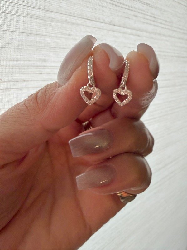 Producto - Argollitas 1 cm corazón calado plata 925