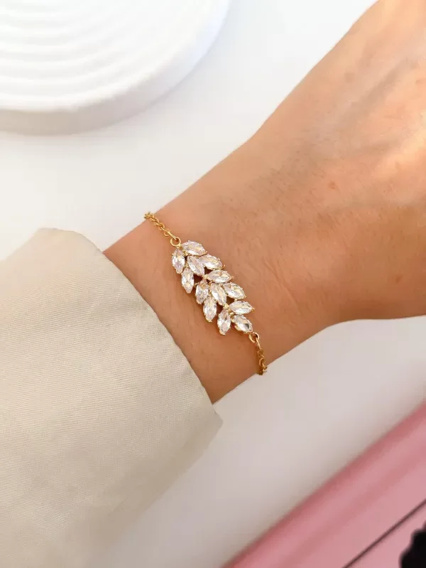 Producto - Pulsera Gold Laurel Strass