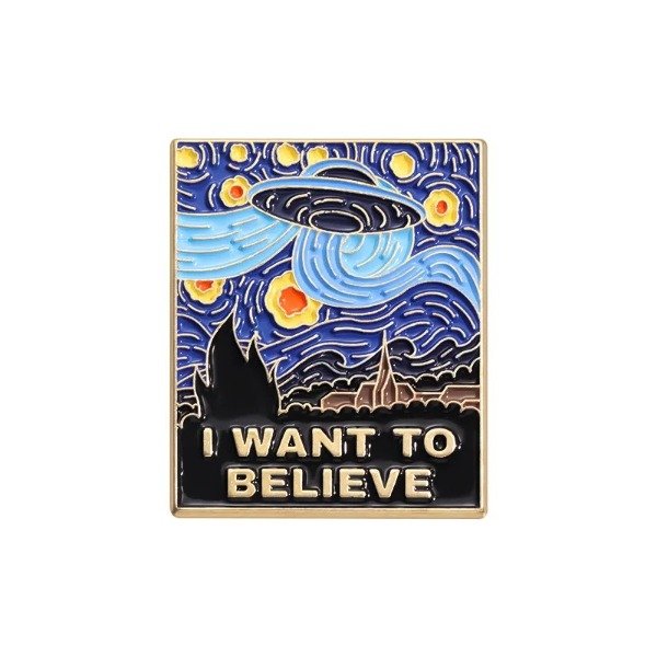 Producto - Pin Arte - La noche estrellada - I Want To Believe