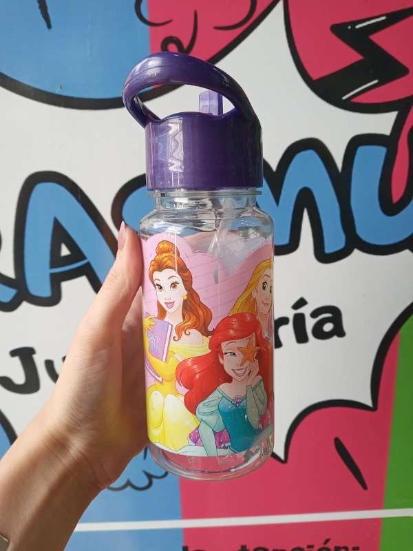Producto - Botella transparente con pico Princesas