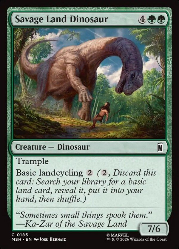 Producto - Savage Land Dinosaur #185  Marvel Super Heroes