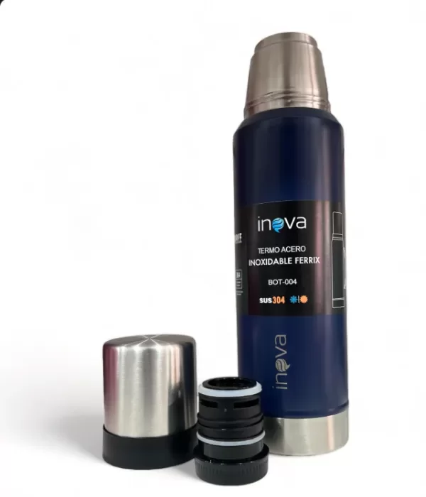 Producto - Termo ACERO 24hs 1.2Lts con tapon cebador inova (Tipo STANLEY) Color surtido - 1