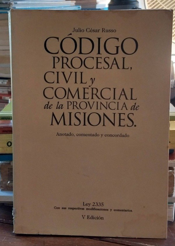Producto - Código procesal civil y comercial de la província de Misiones RUSSO