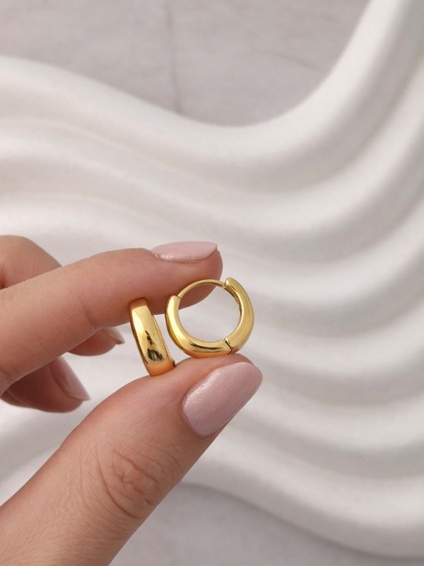 Producto - ARGOLLAS DE PLATA DORADAS 3641