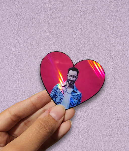 Producto - STICKER HOLOGRÁFICO - LUCIANO - Corazón