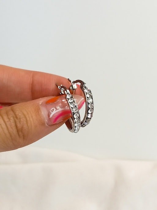 Producto - Argollas strass - Acero quirúrgico