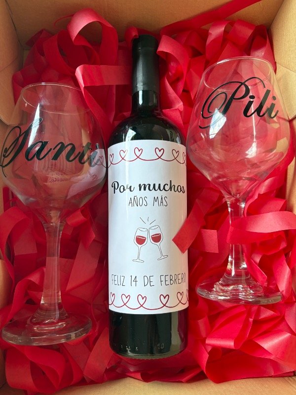 Producto - Combo vino + dos copas