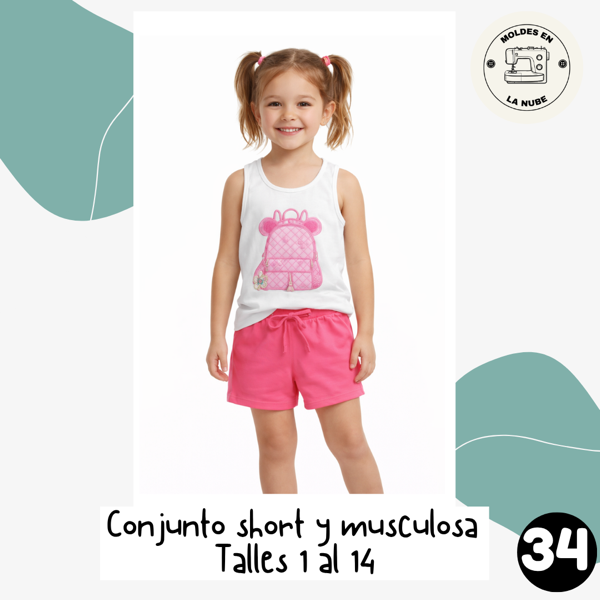 Producto - Conjunto Short + Musculosa Niña
