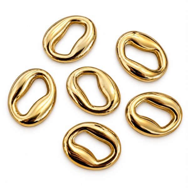 Producto - Set x6 Anillos de sujeción para Pañuelos Golden - 2