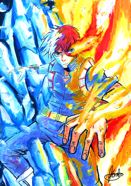 Producto - Ilustración Shouto Todoroki - My hero academia
