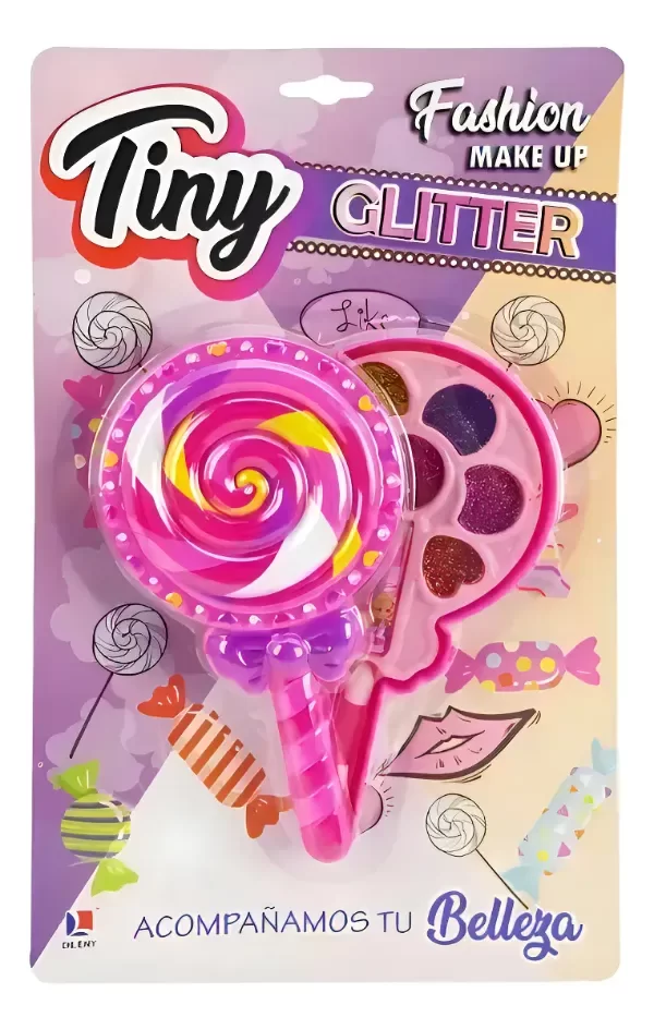 Producto - MAQUILLAJE CON GLITTER PALETA DULCE / TINY MAKE UP