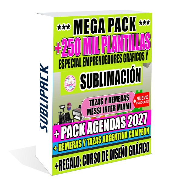 Producto - Diseños y Plantillas Para Sublimacion, Agendas y Curso de Diseño Grafico - 0