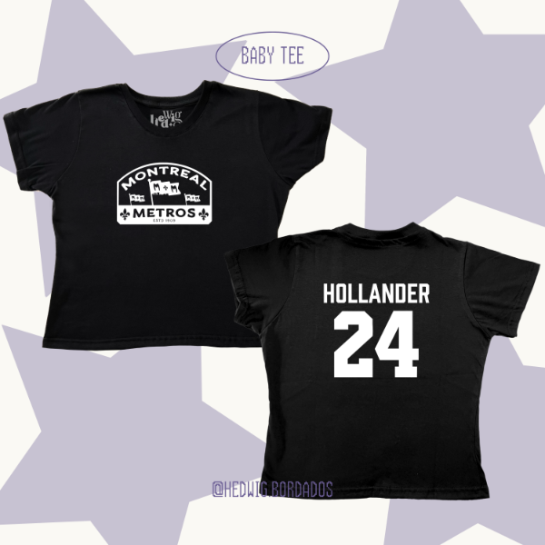 Baby Tee con doble estampa Montreal Metros Heated Rivalry — imagen 2