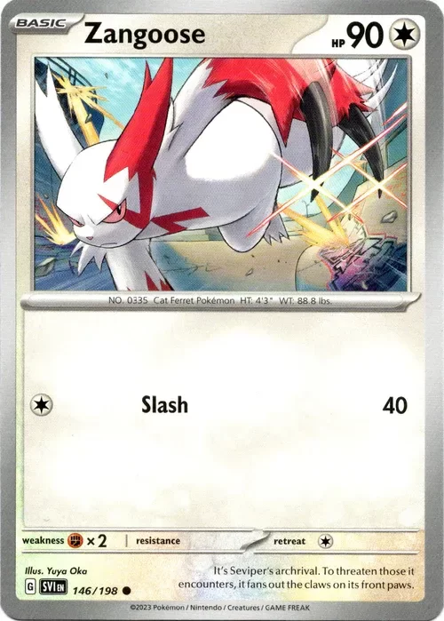 Producto - Zangoose - 146/198 - Scarlet and Violet