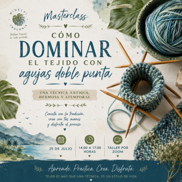 Producto - Masterclass: Domina el tejido con agujas de doble punta