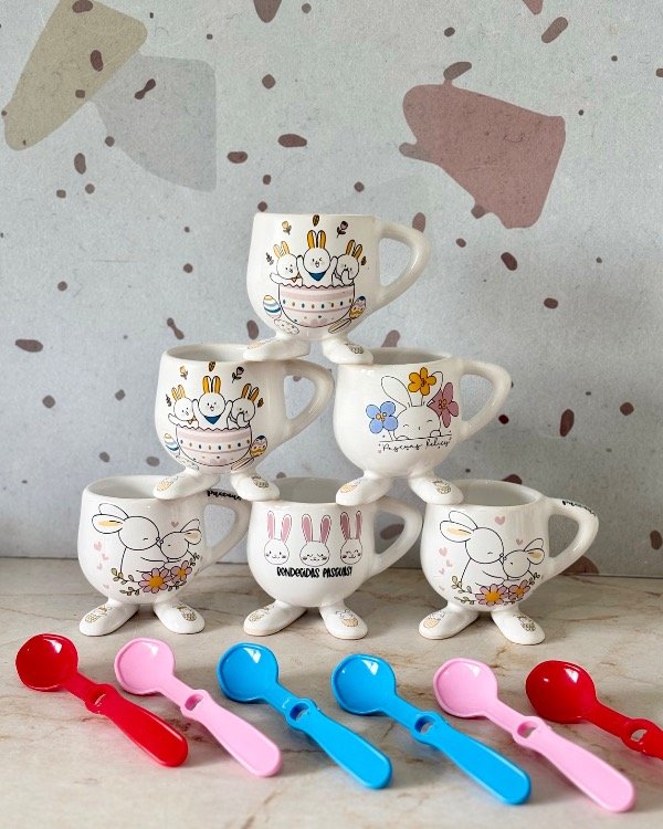 Producto - Kit N3 Pascuas "6 Patitas Chicas + 6 Cuch."