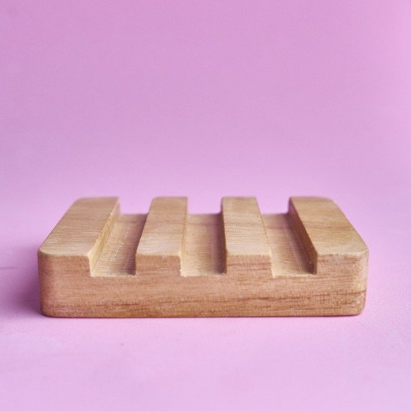 Producto - Jabonera simple de madera de Kiri