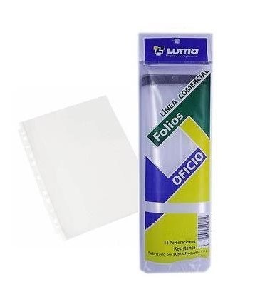 Producto - FOLIOS OFICIO EXTRA CRISTAL P.P. x10u