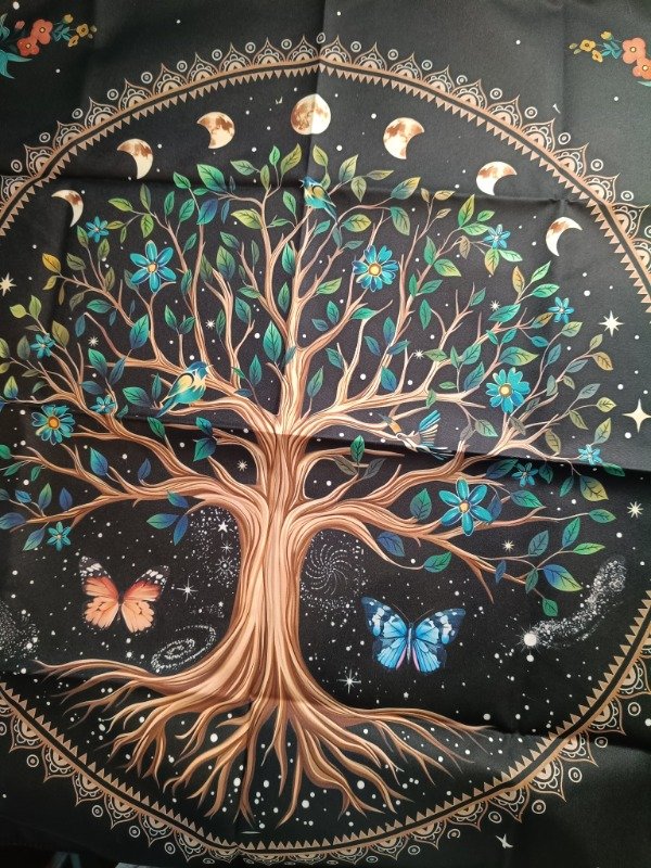 Producto - Paño de Tarot Árbol sagrado