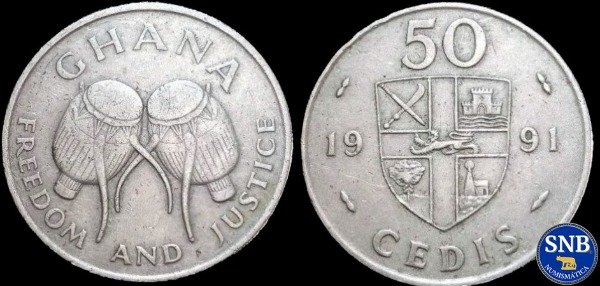 Producto - Ghana - 50 Cedis (1991) KM #31 [VF-] - Consejo Provisional de Defensa Nacional