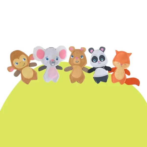 Producto - titeres de dedo selva