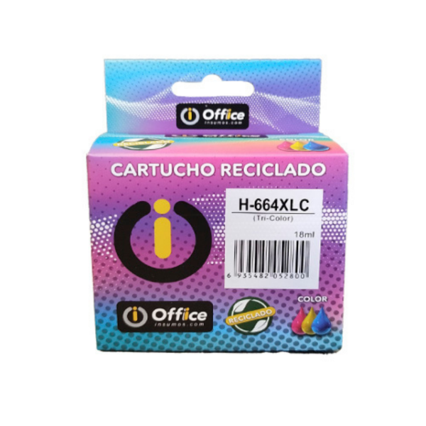 Producto - CARTUCHO ALTERNATIVO HP #664XL COLOR 18ML F6V28AL 18 ML