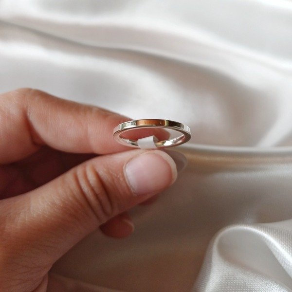Producto - ANILLO ALIANZA S AC. BLANCO