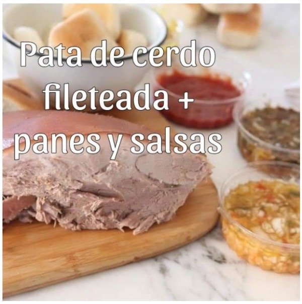 Producto - 60 panes 3 salsas Rinde 10 personas en RECIPIENTES LISTOS PARA CALENTAR